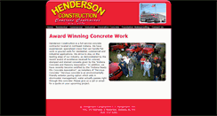 Desktop Screenshot of hendersonconstruction.com